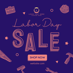 It's Sale This Labor Day Instagram post Image Preview