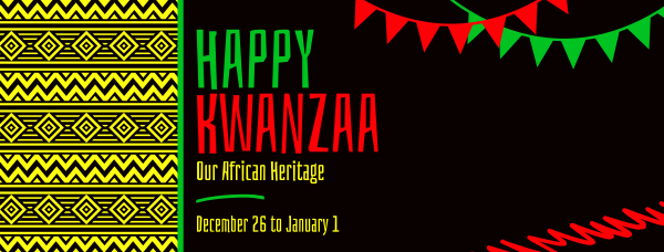 Ethnic Kwanzaa Heritage Facebook Cover Design Image Preview