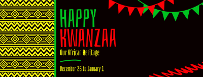Ethnic Kwanzaa Heritage Facebook cover Image Preview