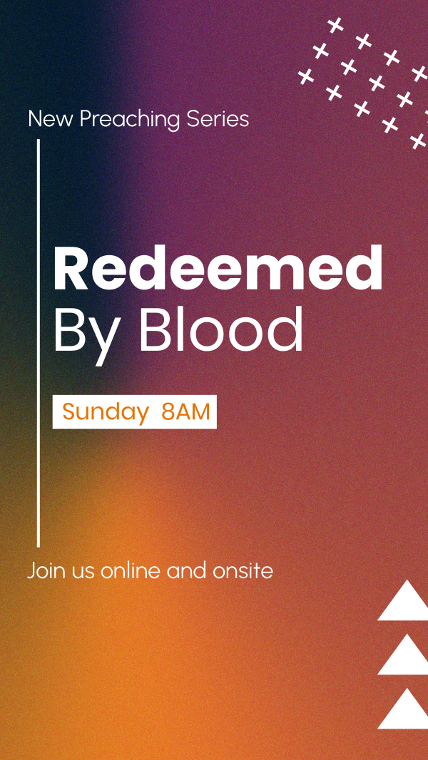 Redeemed by Blood Instagram Story Design Image Preview