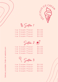 Ice Cream Bar Menu Image Preview