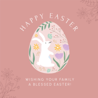 Decorative Easter Egg Linkedin Post Image Preview
