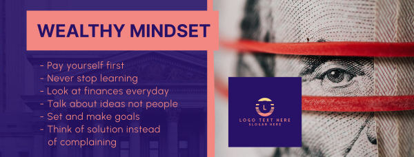 Wealthy Mindset Facebook Cover Design Image Preview