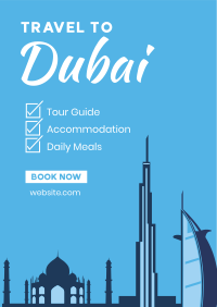 Dubai Travel Package Flyer Image Preview