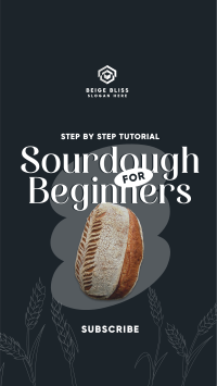 Beginner Sourdough Tutorial TikTok Video Image Preview