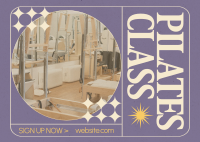 Modern Nostalgia Pilates Class Postcard Preview