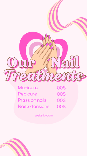 Nail Treatments List Instagram story Image Preview