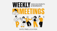 Hand Drawn Weekly Meetings Animation Preview
