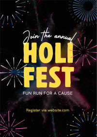Holi Fest Fun Run Poster Image Preview