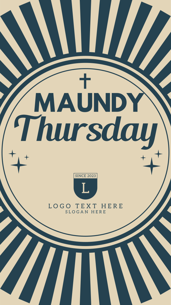 Maundy Thursday Holy Thursday Instagram Story Design Image Preview