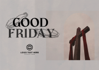 Good Friday Greeting Postcard Image Preview