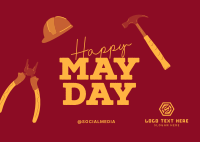 Happy May Day Postcard Image Preview
