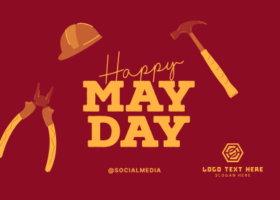 Happy May Day Postcard Image Preview