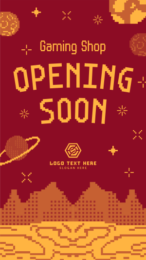 Pixel Space Shop Opening Instagram story Image Preview