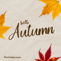 Autumn Leaves Instagram Post Design