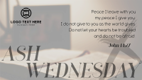 Simple Ash Wednesday Facebook event cover Image Preview