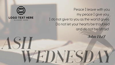 Simple Ash Wednesday Facebook event cover Image Preview