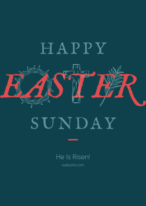 Rustic Easter Poster Image Preview