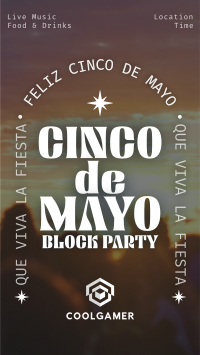 Cinco De Mayo Block Party Instagram reel Image Preview
