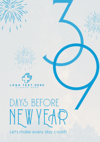 Classy Year End Countdown Flyer Design