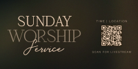 Radiant Sunday Church Service Twitter Post Design