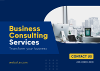 Generic Business Consultation Postcard Design