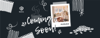 Polaroid Cafe Coming Soon Facebook Cover Design