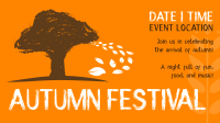 Autumn Leaf Trail Facebook Event Cover Design