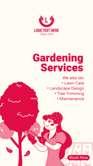 Outdoor Gardening Services Instagram story