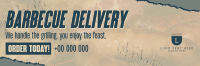 Rustic BBQ Delivery Twitter Header Design