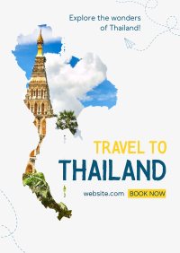 Explore Thailand Flyer Design