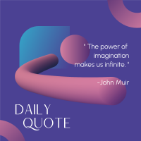 Aesthetic Daily Quote Linkedin Post Design