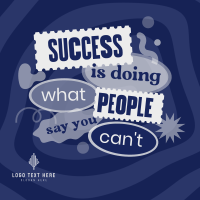 Success all the Way Instagram post Image Preview