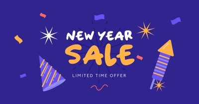 New Year Sale Facebook ad Image Preview