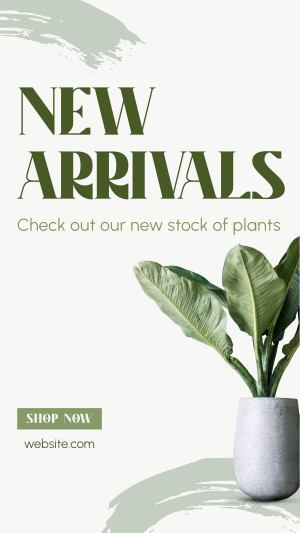 Minimalist Plant Alert Facebook story Image Preview