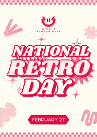 Nostalgic Retro Day Poster Design