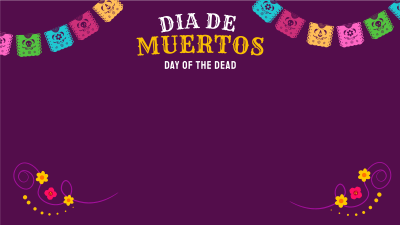 Festive Dia De Los Muertos Zoom Background Image Preview