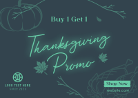 Thanksgiving Buy 1 Get 1 Postcard Image Preview
