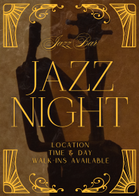 Art Nouveau Jazz Day Poster Image Preview