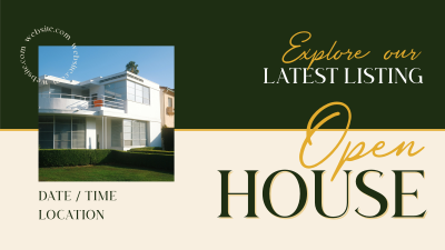 Open House Real Estate Facebook event cover Image Preview