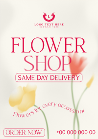 Flower Shop Delivery Flyer Preview