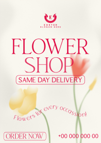Flower Shop Delivery Flyer Design