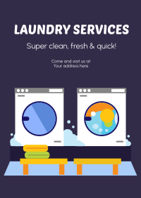 Laundry Services Poster Design