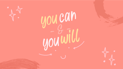 Cute Motivational Message Facebook event cover Image Preview