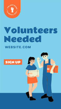 Volunteer Today Facebook story Image Preview