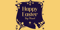 Blessed Easter Greeting Twitter Post Image Preview