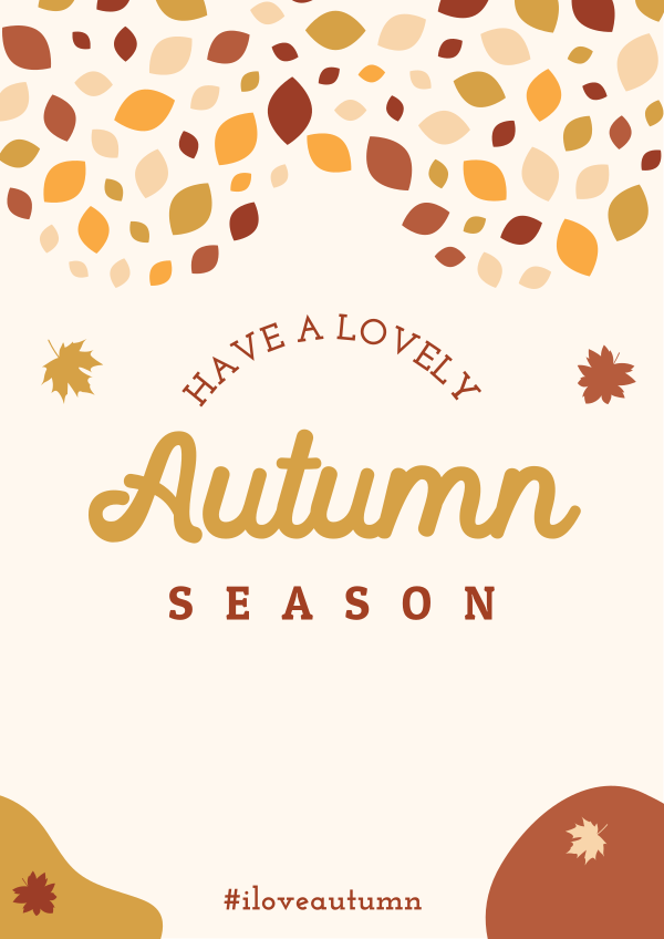 Autumn Leaf Mosaic Flyer Design Image Preview