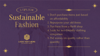 Stylish Chic Sustainable Fashion Tips Animation Preview