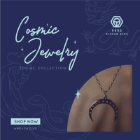 Cosmic Zodiac Jewelry  Instagram Post Design