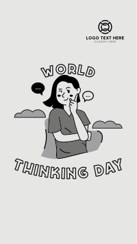 Woman Thinking Day Facebook Story Preview